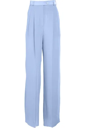 FLEUR DU MAL Pantalones anchos de georgette
