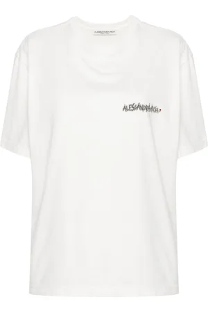 Alessandra Rich Camiseta con estampado gráfico