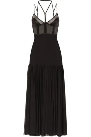 Dolce & Gabbana Vestido midi con placa DG