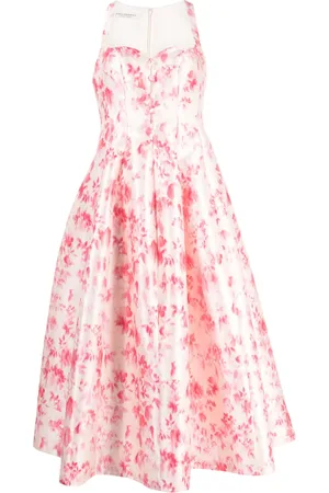 Serafini Vestido midi con estampado floral