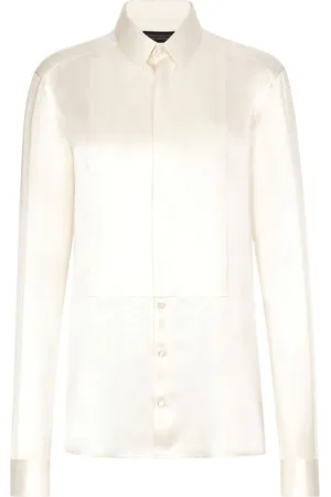 Dolce & Gabbana Camisa de seda con pechera