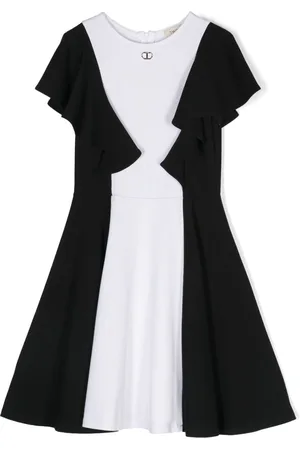 Twin-Set Vestido de manga con volantes