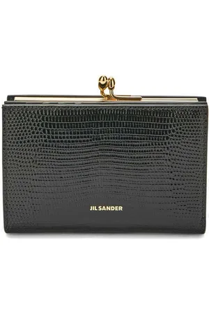 Jil Sander Cartera Goji con sello del logo