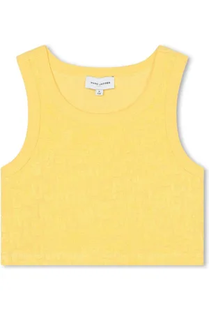 Marc Jacobs Top corto con logo en jacquard