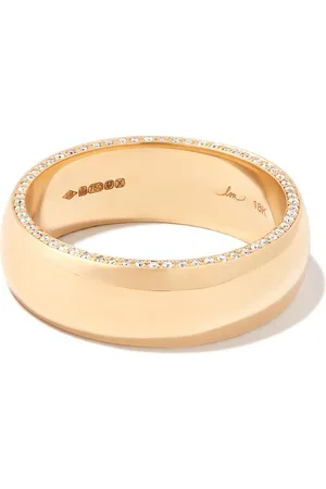 Lizzie Mandler Banda para puros Othello en oro amarillo de 18kt con diamantes