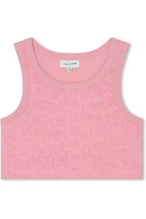 Marc Jacobs Top corto con logo en jacquard