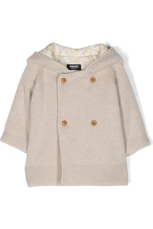 VERSACE Chaqueta con capucha y doble botonadura