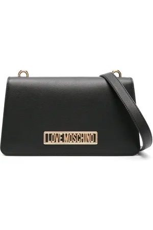 Moschino Bolso de hombro con placa del logo