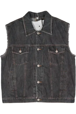 MAGLIANO Chaleco vaquero con detalle sin rematar