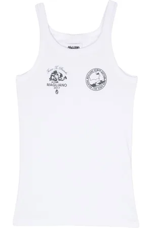 MAGLIANO Top de canalé con logo