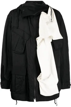 YOHJI YAMAMOTO Chaqueta asimétrica con capucha