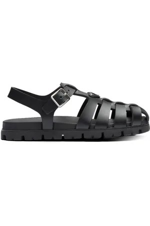 Prada Sandalias enrejadas con logo