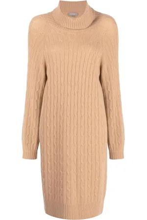 N.PEAL Vestido de punto de ochos con cuello en V