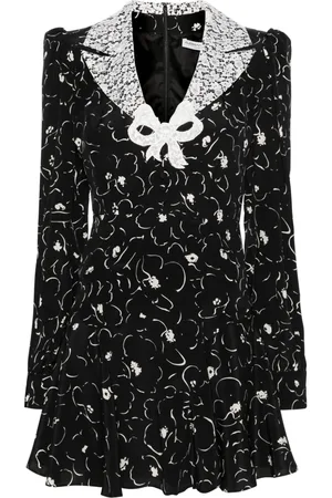 Alessandra Rich Vestido corto con estampado floral