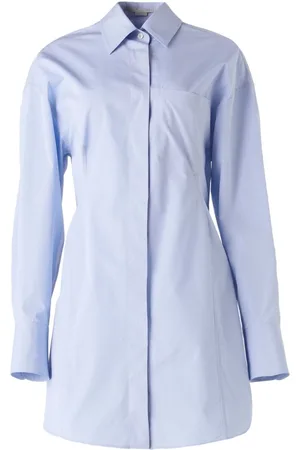 Stella McCartney Vestido camisero con cierre oculto