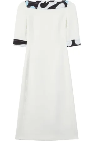 Puccini Vestido acampanado con estampado Leocorno