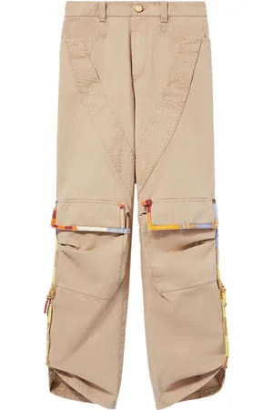 Puccini Pantalones cargo con ribete estampado