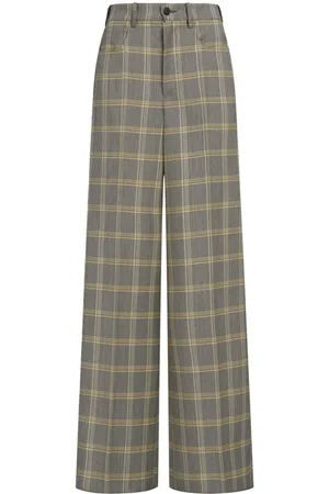 Marni Pantalones palazzo a cuadros