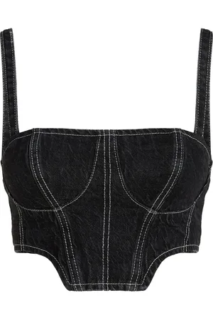 Karl Lagerfeld Top corto vaquero