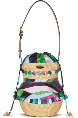 Puccini Bolso bombonera nella con estampado Iride