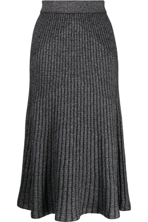 N.PEAL Falda midi plisada