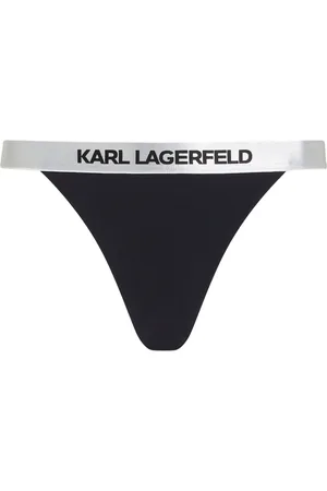 Karl Lagerfeld Bragas de bikini con logo en la cinturilla