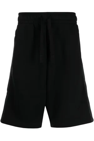 Palm Angels Pantalones cortos de chándal con franja del logo