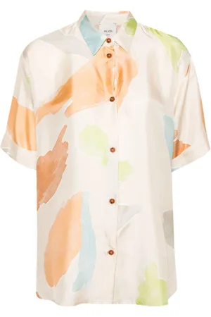 ALYSI Camisa con estampado abstracto