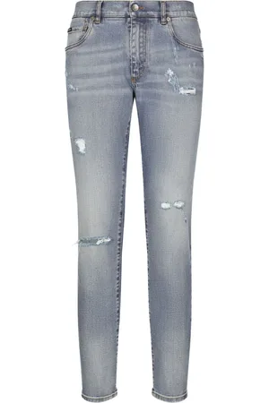 Dolce & Gabbana Vaqueros slim con parche del logo