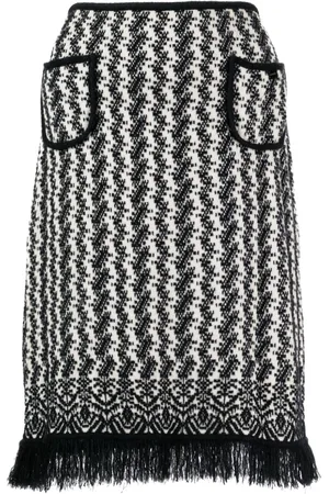 CHANEL Falda de punto de intarsia 2004