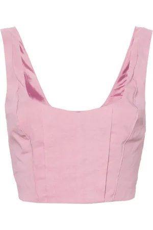 Pinko Top corto estilo corsé
