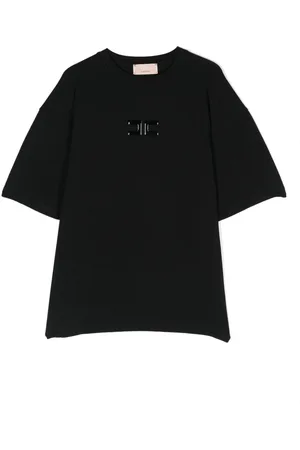 Elisabetta Franchi Camiseta con aplique del logo
