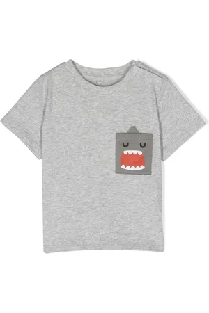 Stella McCartney Camiseta con tiburón estampado