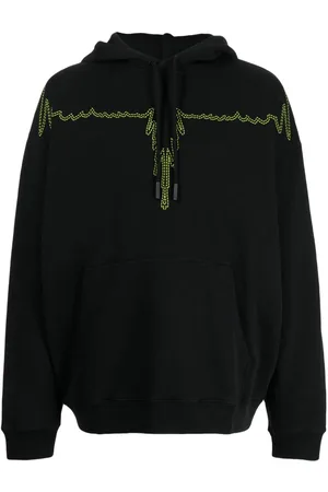 MARCELO BURLON Sudadera con capucha y detalle de costuras