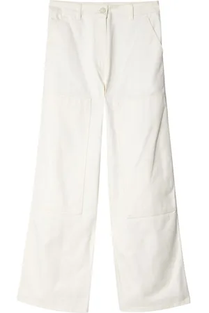 Cecilie Bahnsen Pantalones rectos con rodilla doble