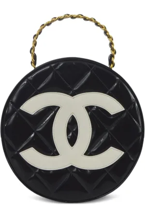 CHANEL Neceser con acolchado de rombos CC 1995 pre-owned