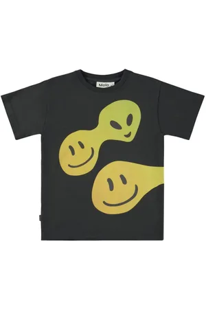 Molo Camiseta Raveno con carita sonriente estampada
