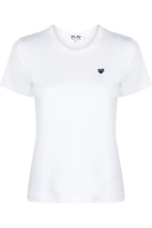 Comme des Garçons Camiseta con logo de corazón