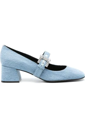 Sergio Rossi Zapatos Mary Jane vaqueros con tacón de 50 mm
