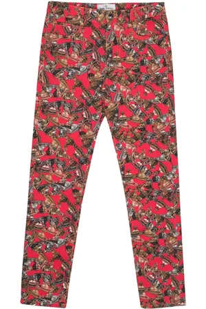 Vivienne Westwood Pantalones con logo Orb estampado