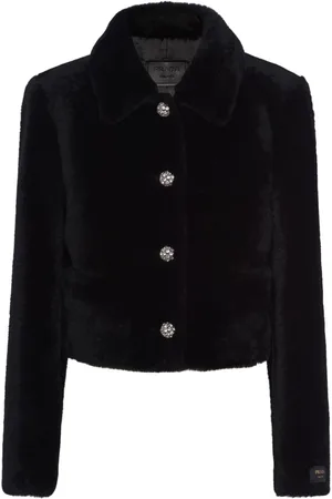 Prada Chaqueta corta con pelo