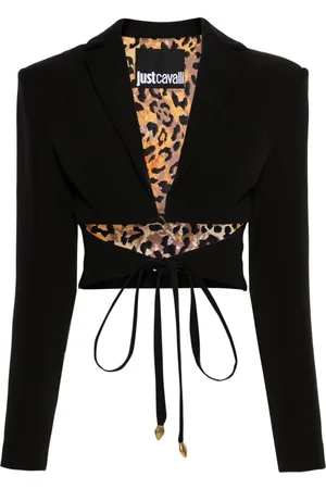 Roberto Cavalli Blazer corto con aberturas