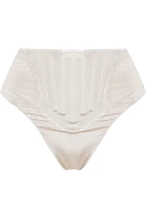 MUGLER Bragas de bikini de talle alto