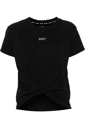 DKNY Camiseta de cuello alto niÑa negro 