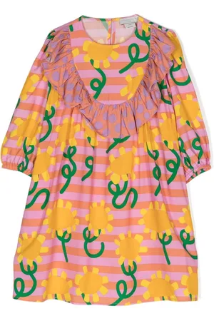 Stella McCartney Vestido con girasoles estampados