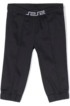 VERSACE Pantalones de sarga con detalle Greca