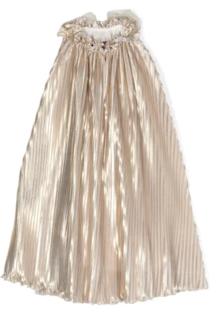 LA STUPENDERIA Vestido plisado con detalle de lazo