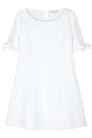 MONNALISA Vestido de crepé con encaje
