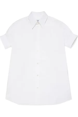 Maison Margiela Vestido camisero con logo bordado