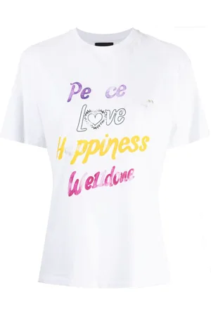 We11 Done Camiseta con estampado gráfico